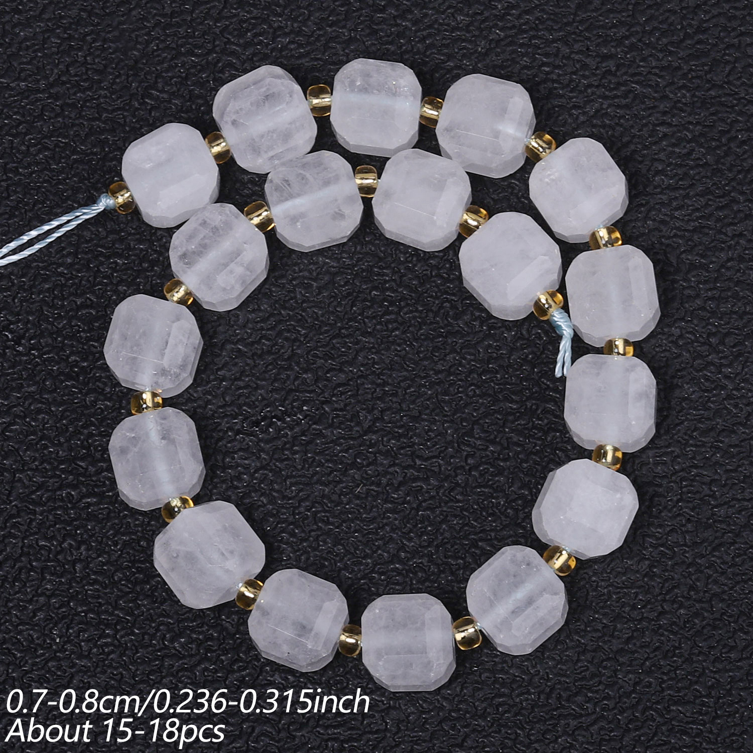 7-8mm Natural Stone Garnet Loose Beads for DIY Jewelry Making